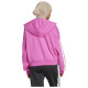 Adidas Γυναικείο φούτερ Essentials 3-S French Terry Hoodie Adidas Γυναικείο φούτερ Essentials 3-S French Terry Hoodie